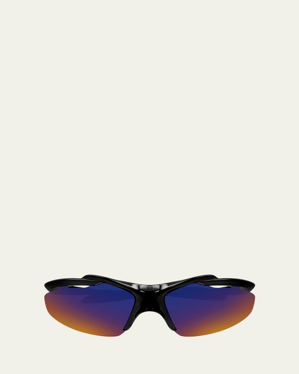 Balenciaga 72mm Wraparound Shield Sunglasses