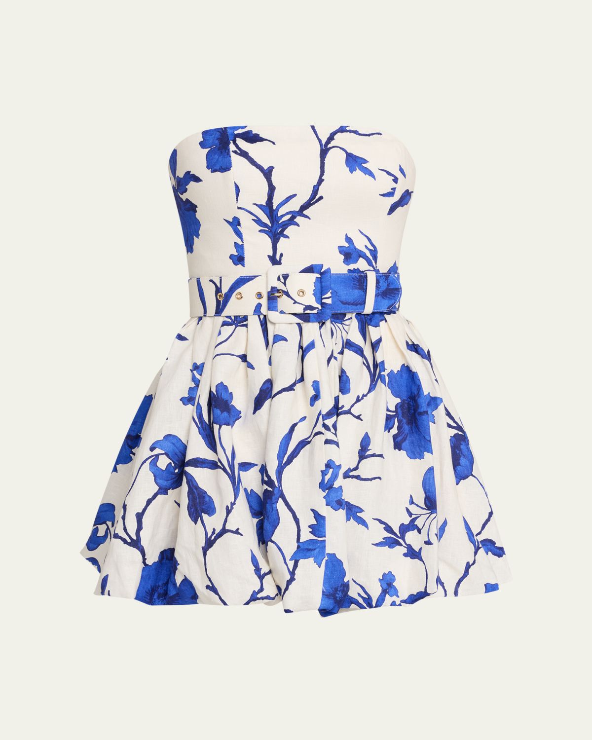 Cara Cara Swan Strapless Mini Bubble Dress