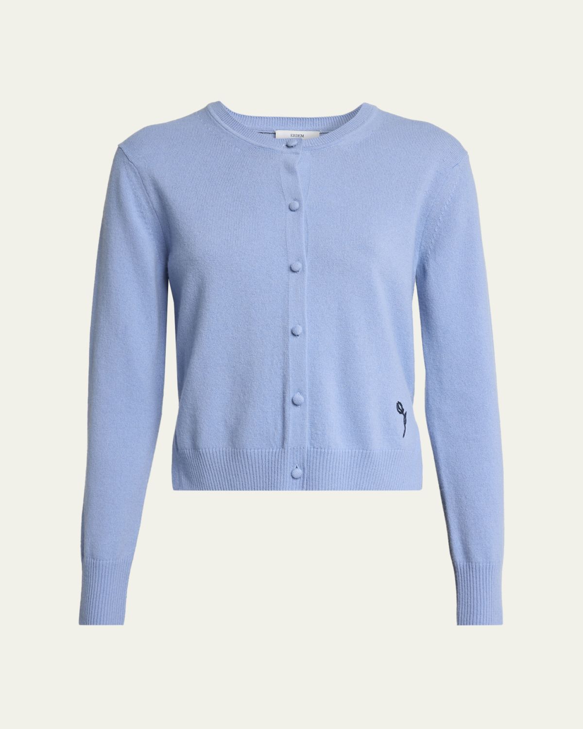 Erdem Cashmere Crewneck Cardigan