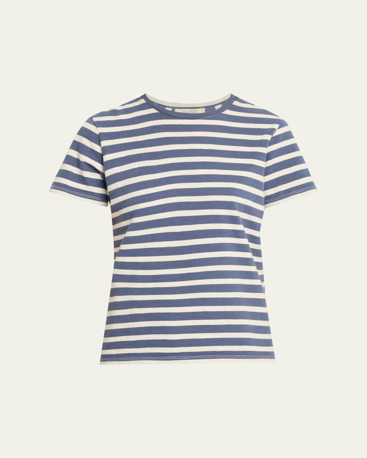 Nili Lotan Lana Striped Short-Sleeve T-Shirt