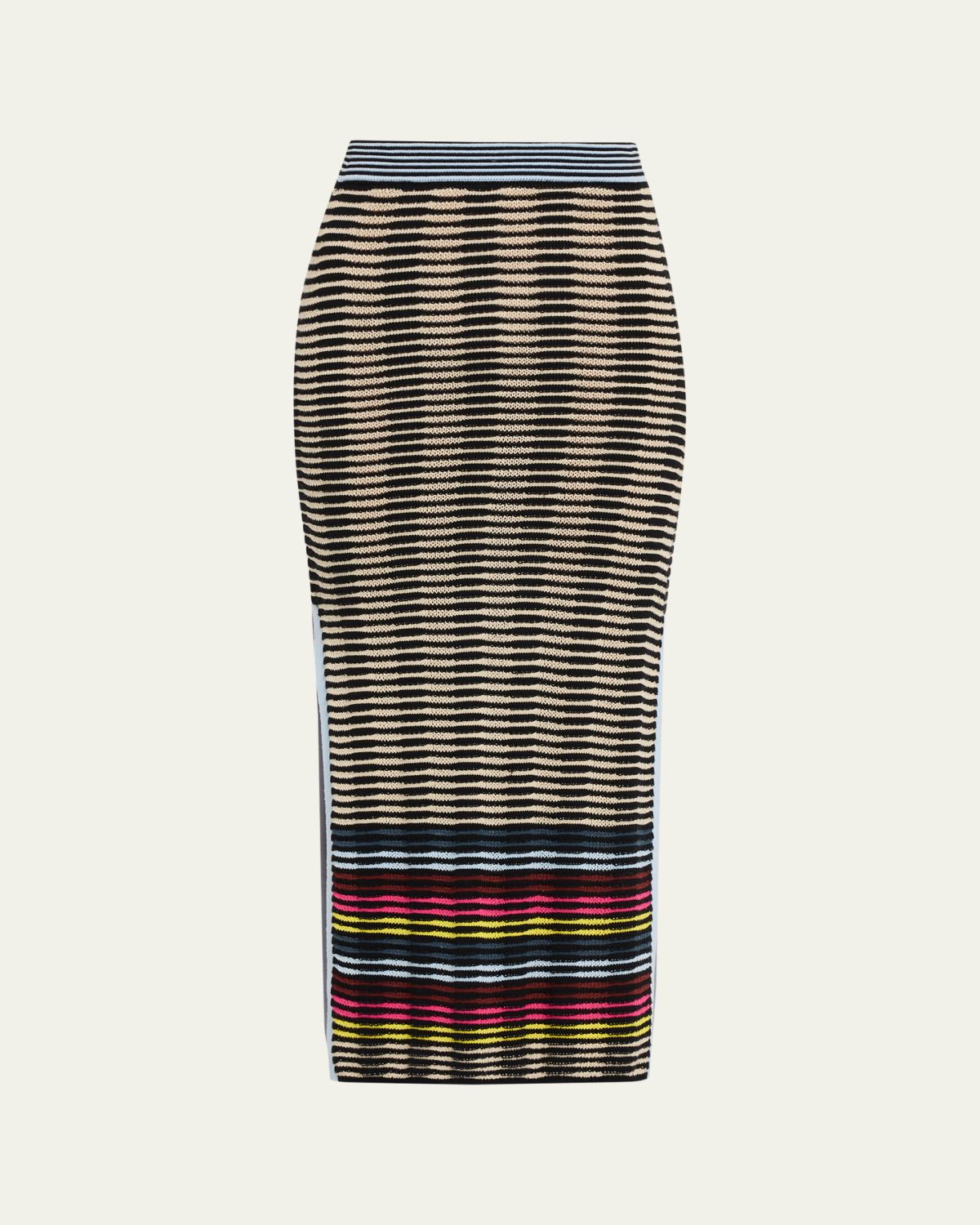 CHRISTOPHER JOHN ROGERS Wave Knit Midi Pencil Skirt