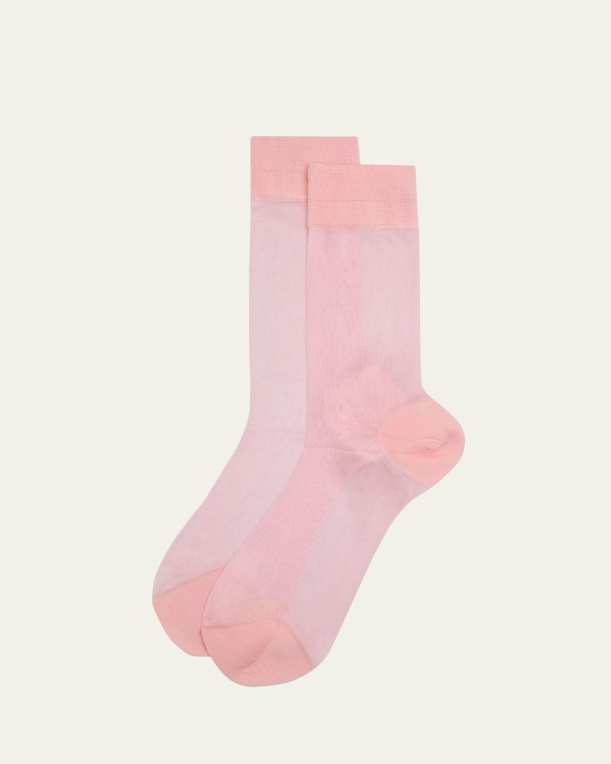 Maria La Rosa Wave Sheer Mid-Calf Organic Cotton Socks