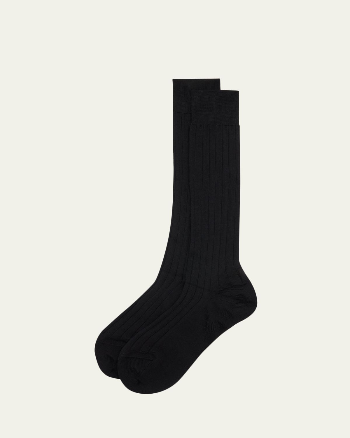 Maria La Rosa Bio College Ribbed Mid-Calf Organic Cotton Socks