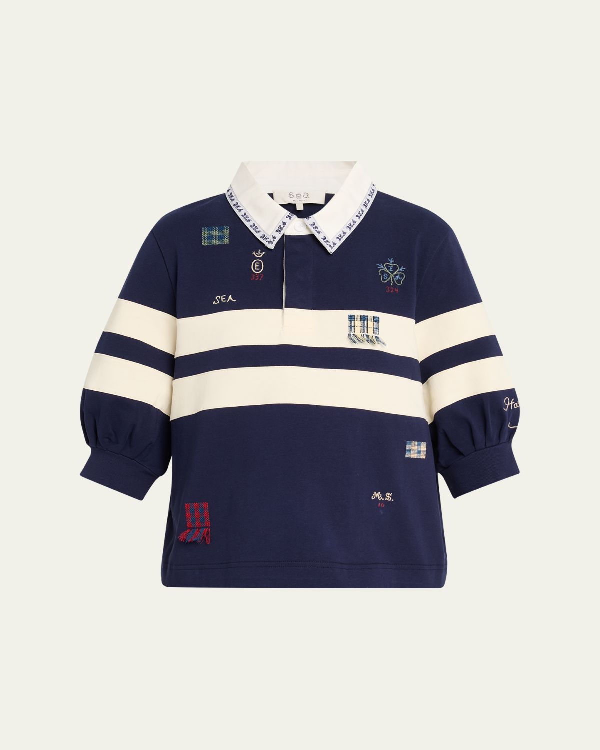 Sea Claira Embroidered Rugby Shirt