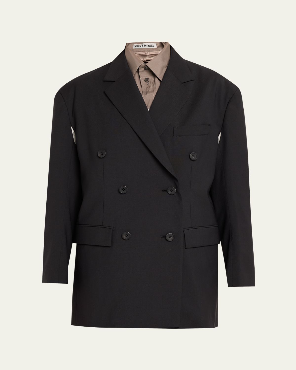 Issey Miyake Palindrome Reversible Double-Breatsed Jacket
