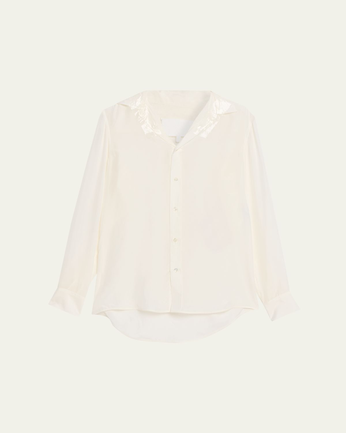 MM6 Maison Margiela Long-Sleeve Silk Shirt