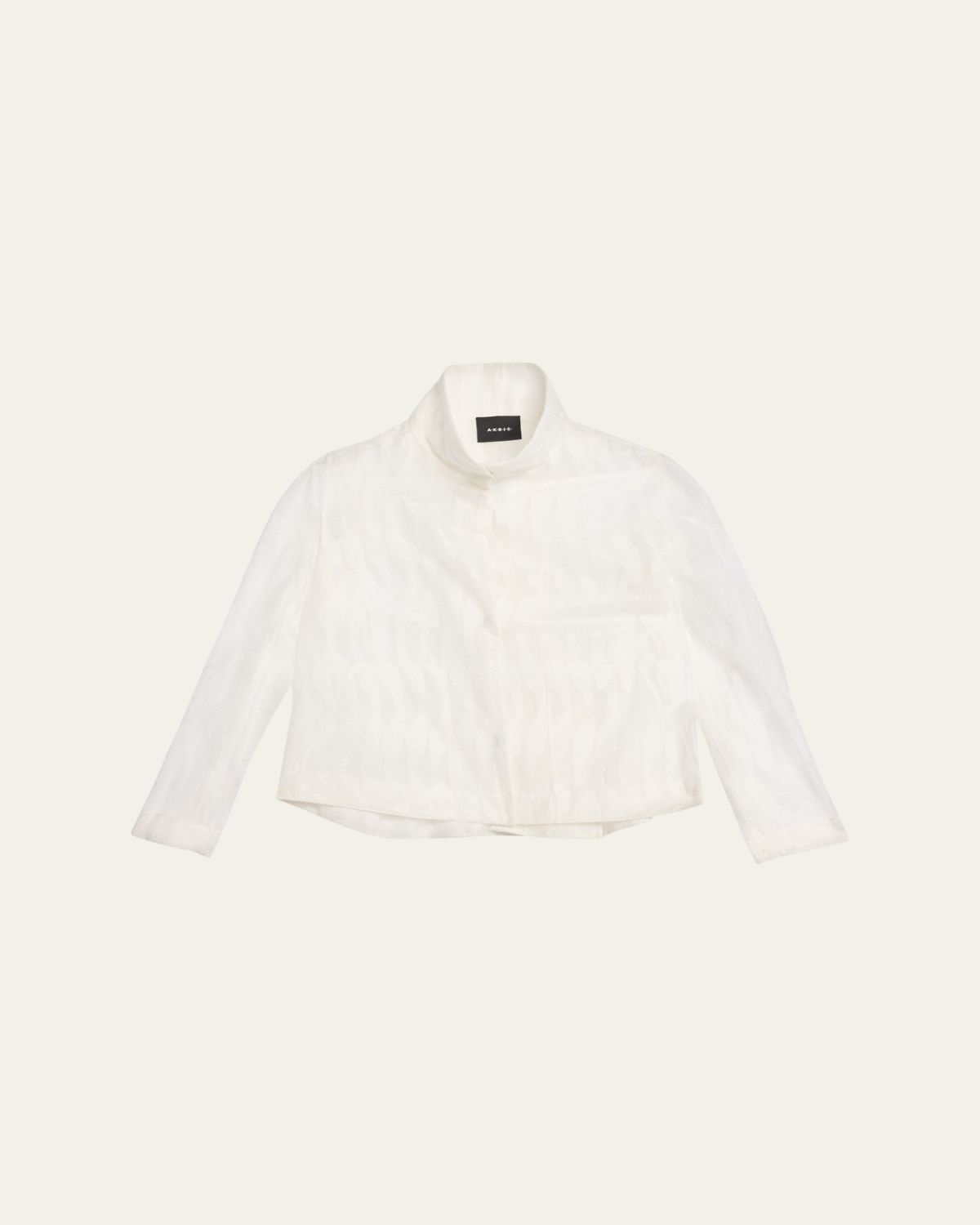 Akris Castro High Plains Embroidered Tulle Jacket