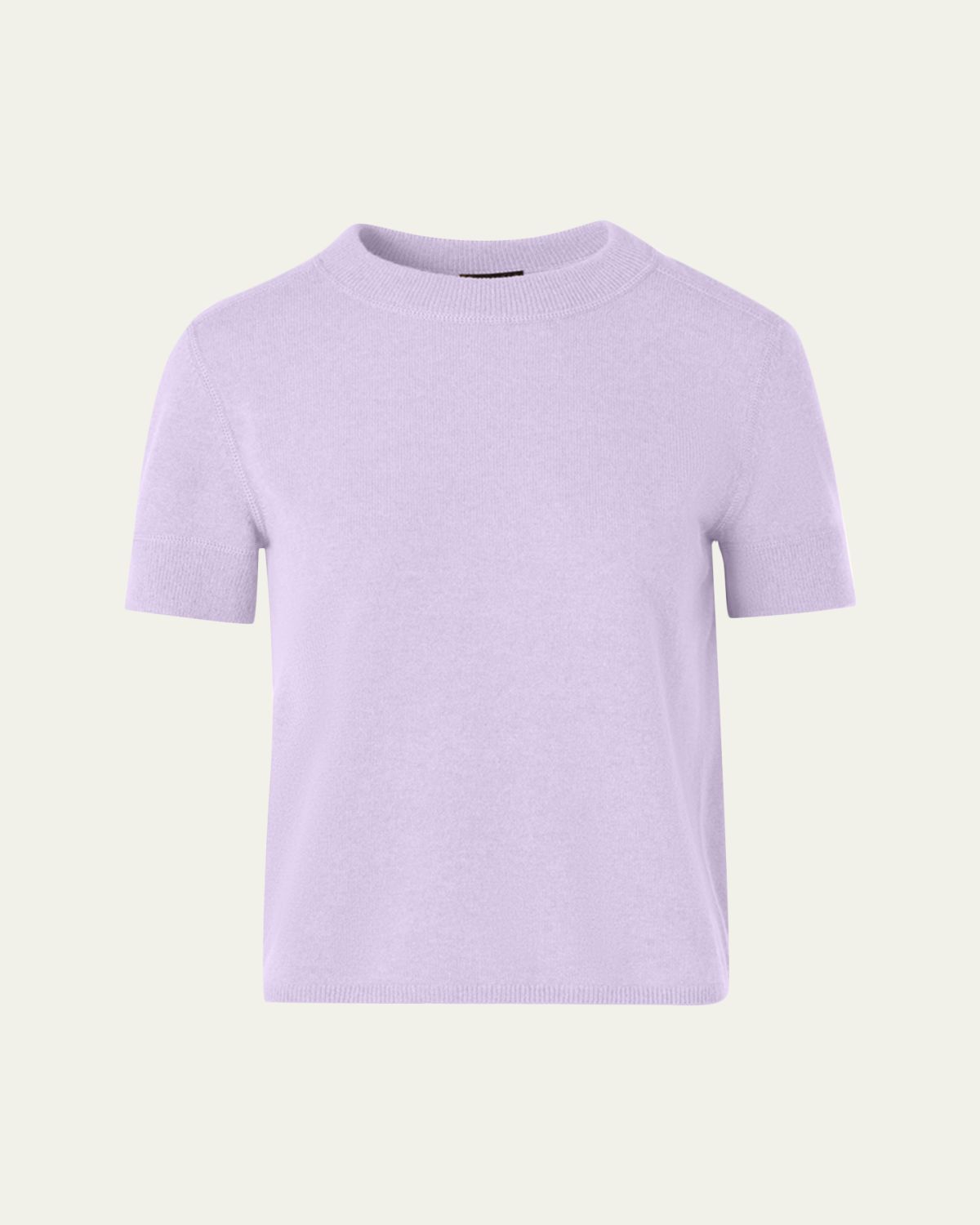 Akris Cashmere Knit Short-Sleeve Sweater - Women's Clothing
