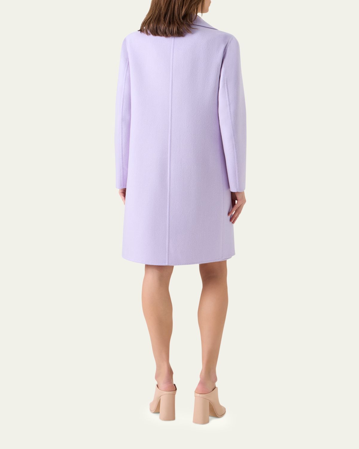 Akris Bera Cashmere-Silk Knee-Length Coat | Thumbnail 3 Akris Bera Cashmere-Silk Knee-Length Coat | Thumbnail 3