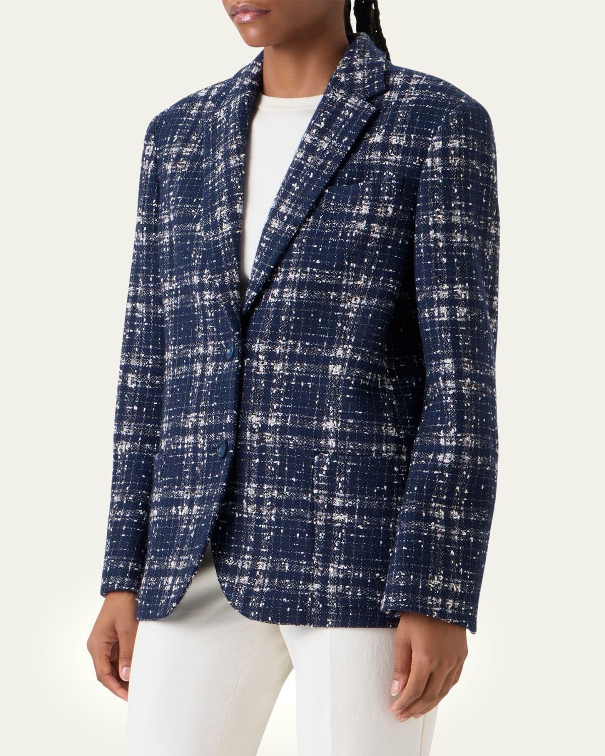 Akris Wool-Viscose Tweed Kora Jacket | Thumbnail 4 Akris Wool-Viscose Tweed Kora Jacket | Thumbnail 4