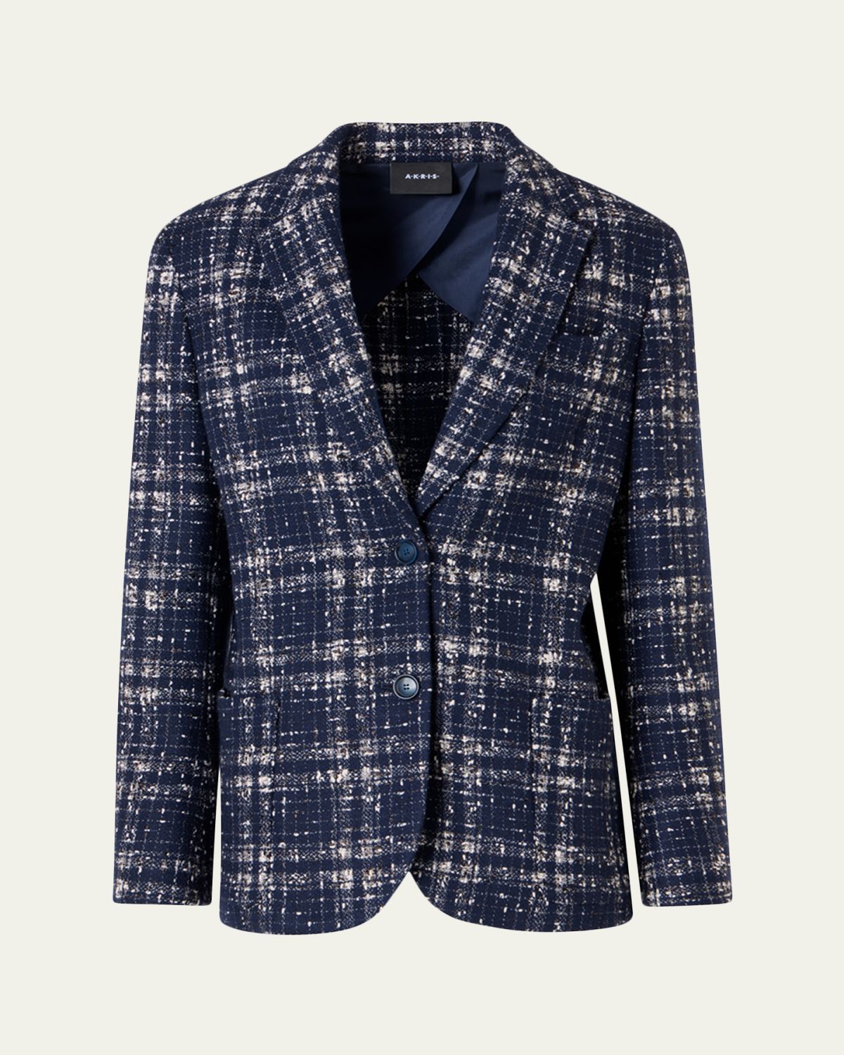 Akris Wool-Viscose Tweed Kora Jacket