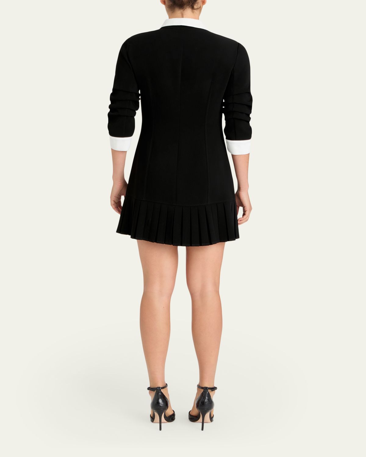 Cinq a Sept Luca Drapey Crepe Mini Shirtdress | Thumbnail 3 Cinq a Sept Luca Drapey Crepe Mini Shirtdress | Thumbnail 3