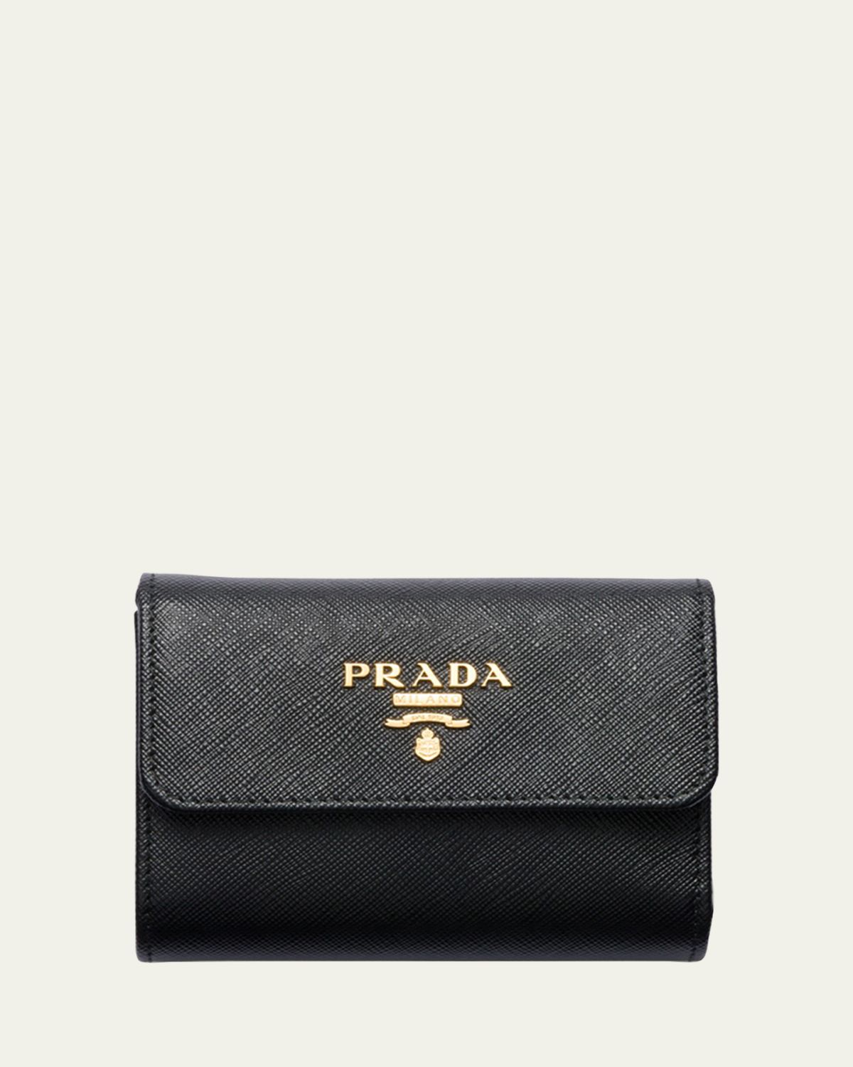 Prada Small Saffiano Leather Trifold Wallet