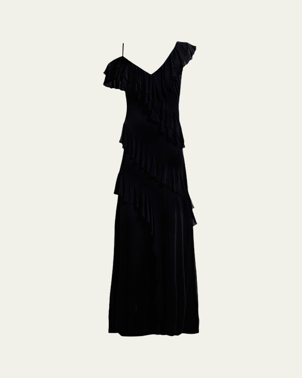 Diane von Furstenberg Sofia Ruffle Cold-Shoulder Maxi Dress | Thumbnail 10