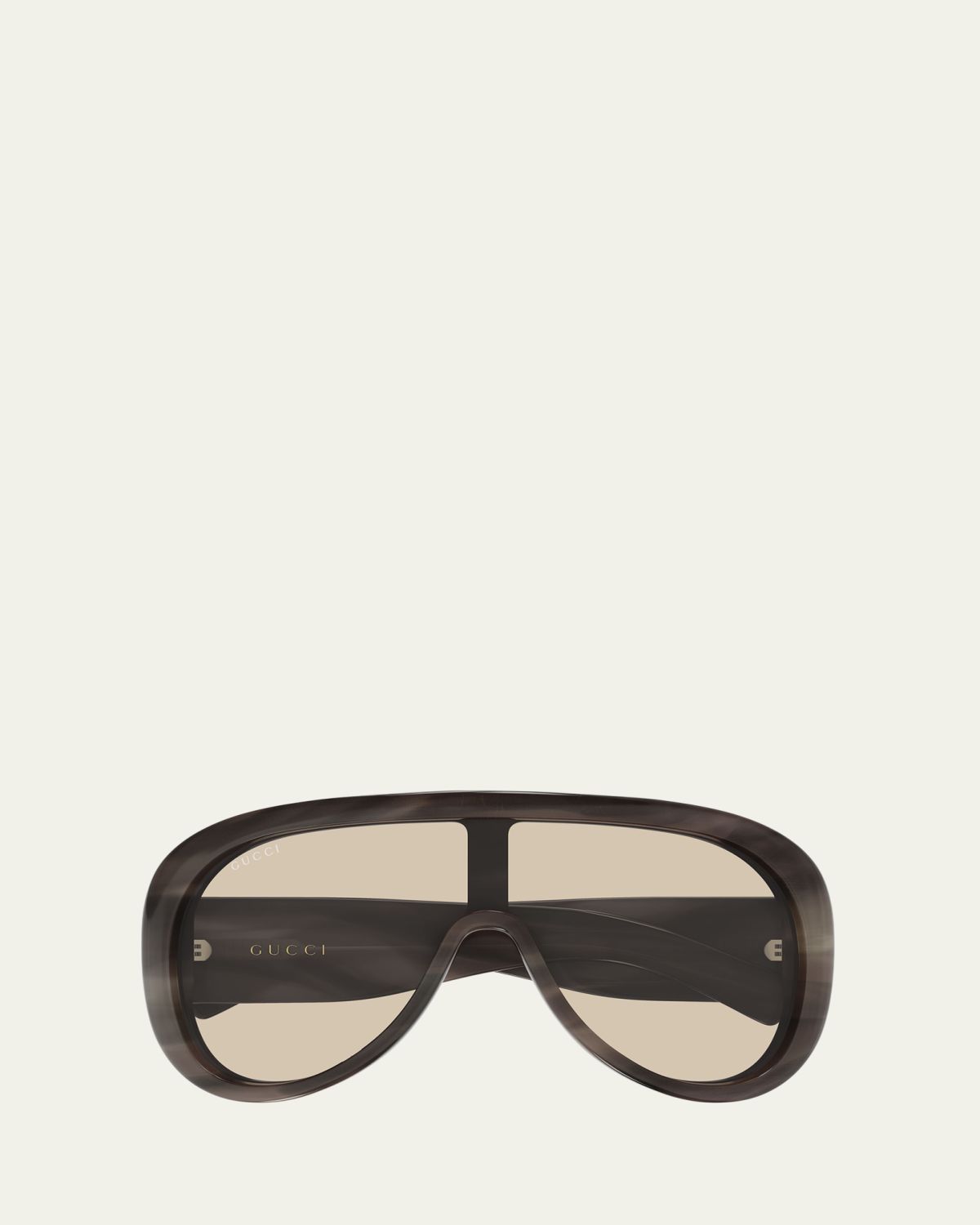 Gucci 99mm Acetate Rectangular Sunglasses