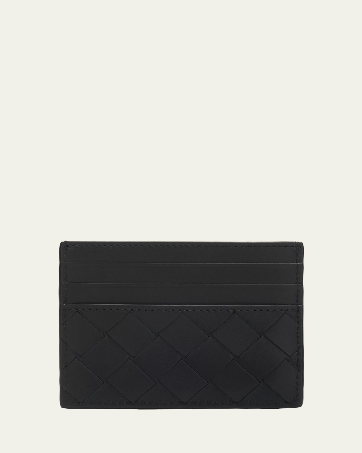 Bottega Veneta Men 's Intrecciato Leather Card Holder