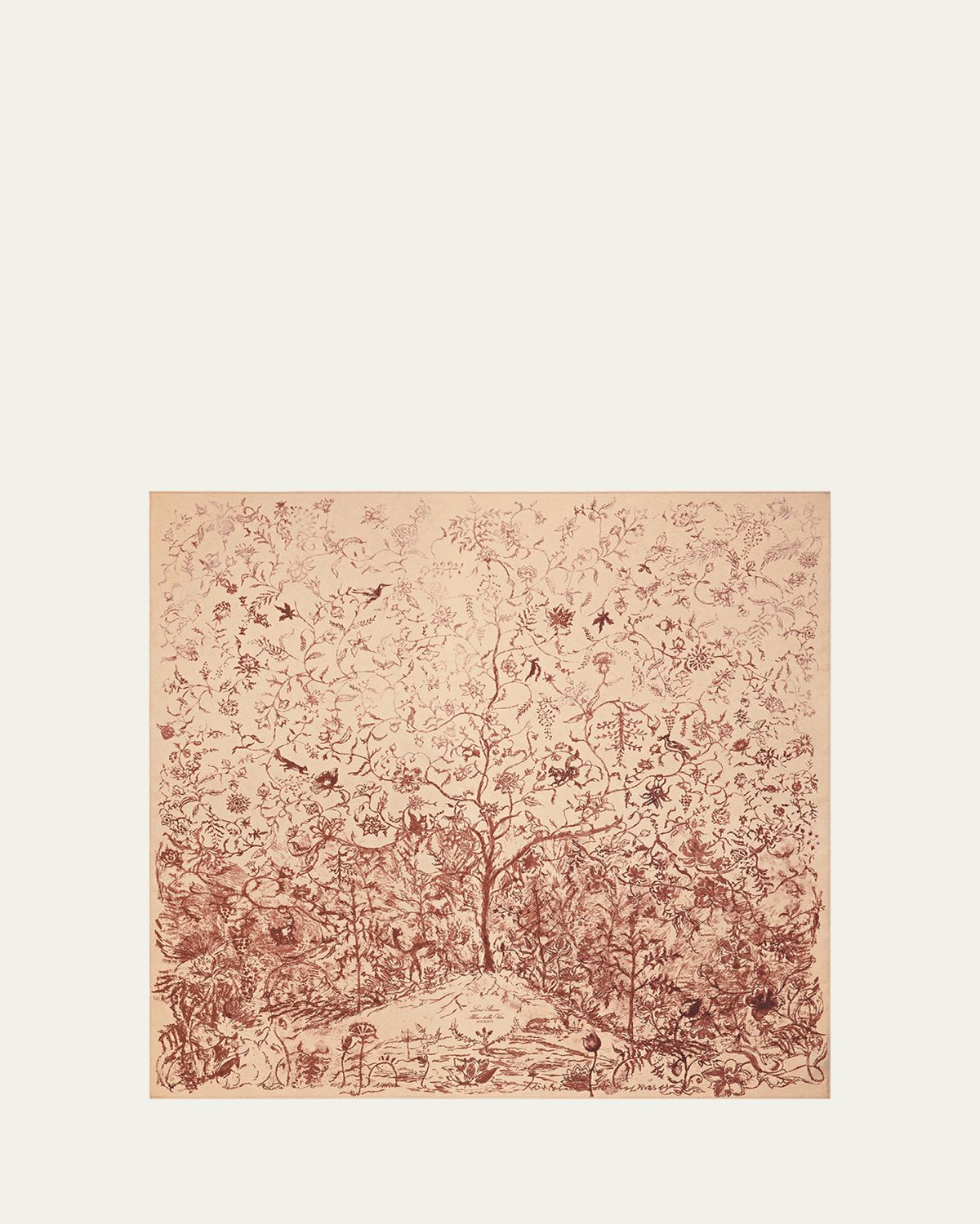 Loro Piana Albero Della Vita Foulard Scarf