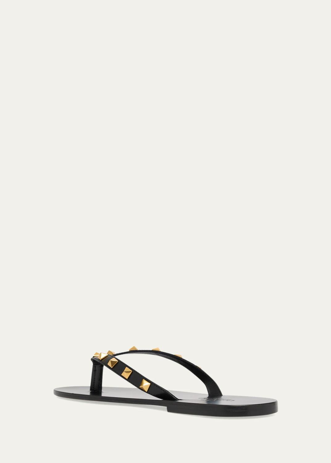 Valentino Garavani Men's Rockstud Thong Sandals | Thumbnail 4
