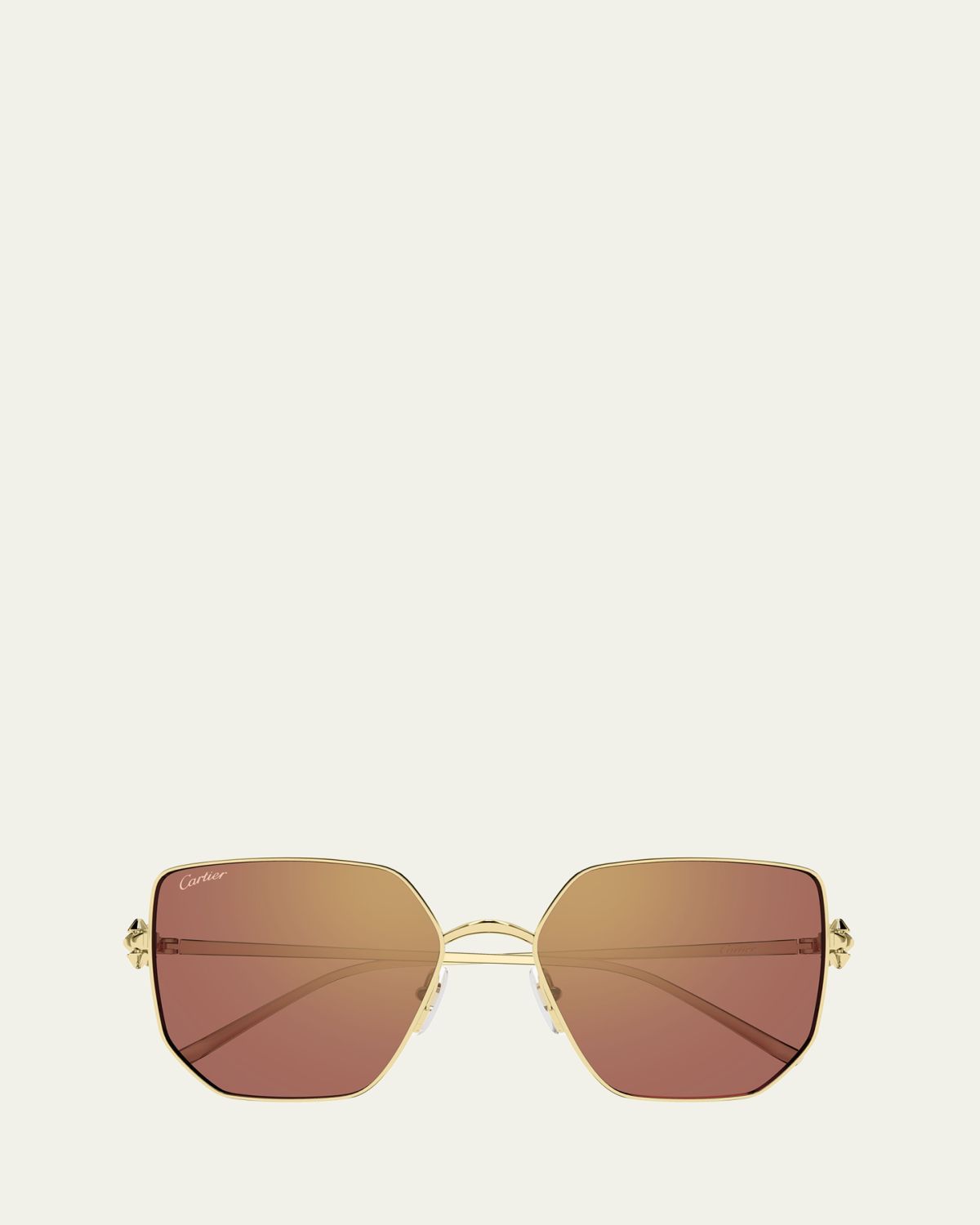 Cartier Clash de  56mm Rectangular Sunglasses