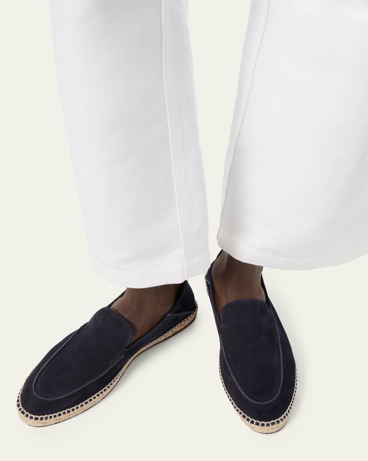 Loro Piana Men's Seaside Walk Suede Espadrilles | Thumbnail 6