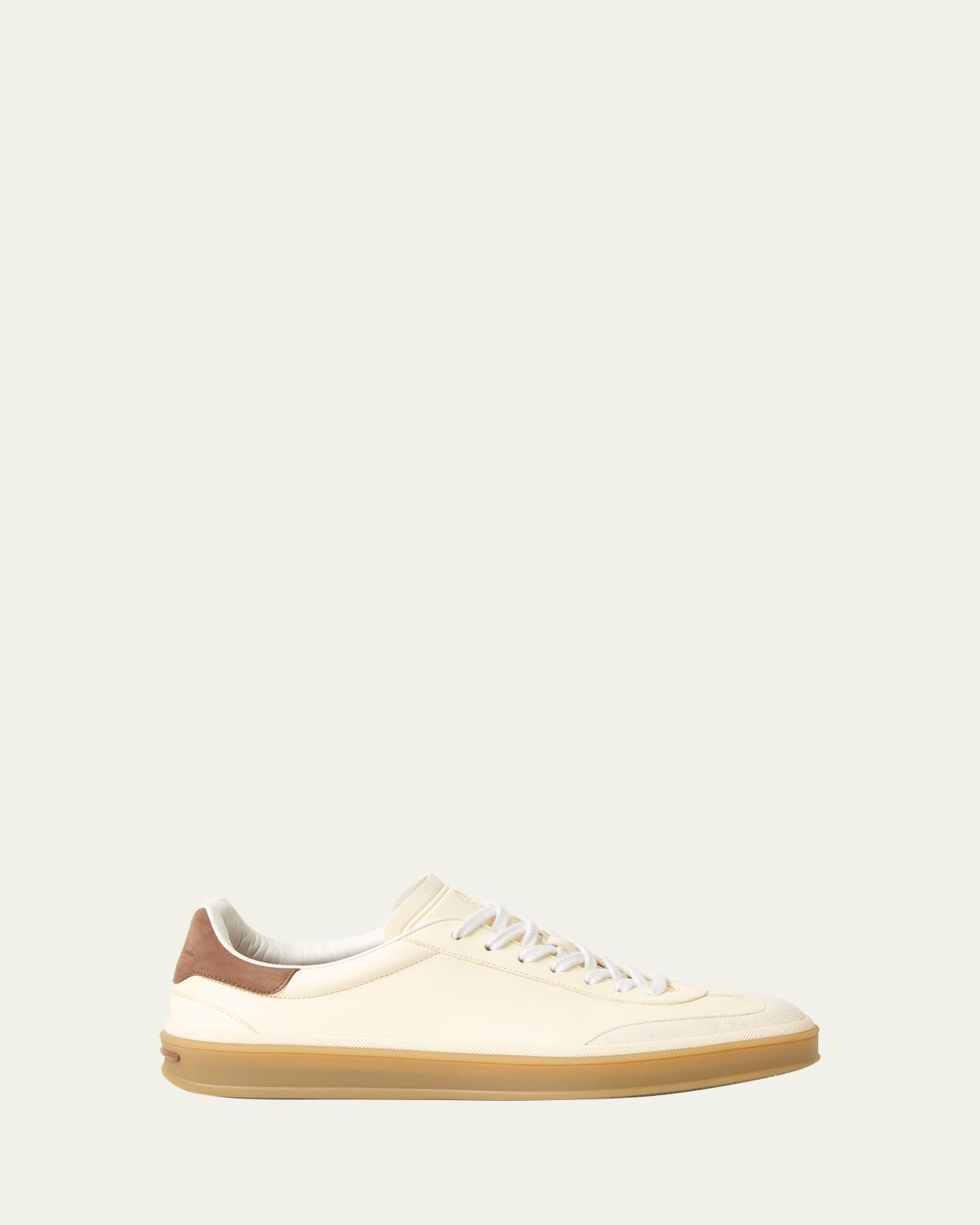 Loro Piana Men's Tennis Walk Leather Low-Top Sneakers