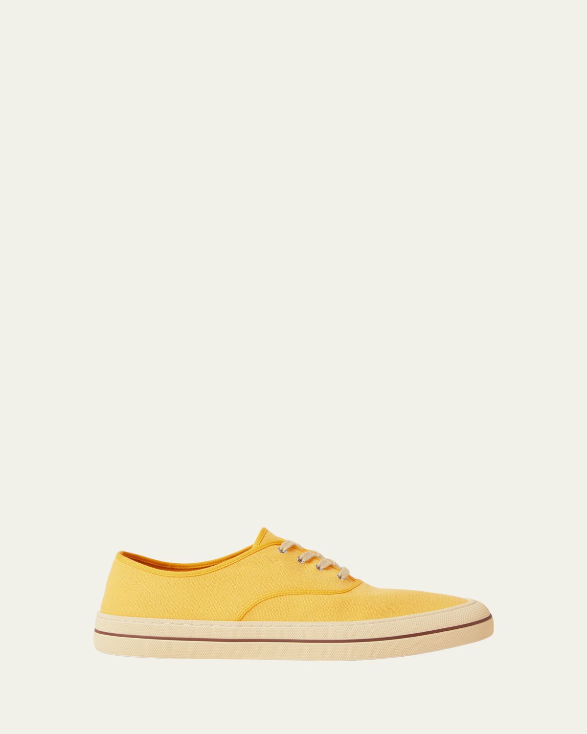 Loro Piana Men's Nantucket Walk Canvas Low-Top Sneakers