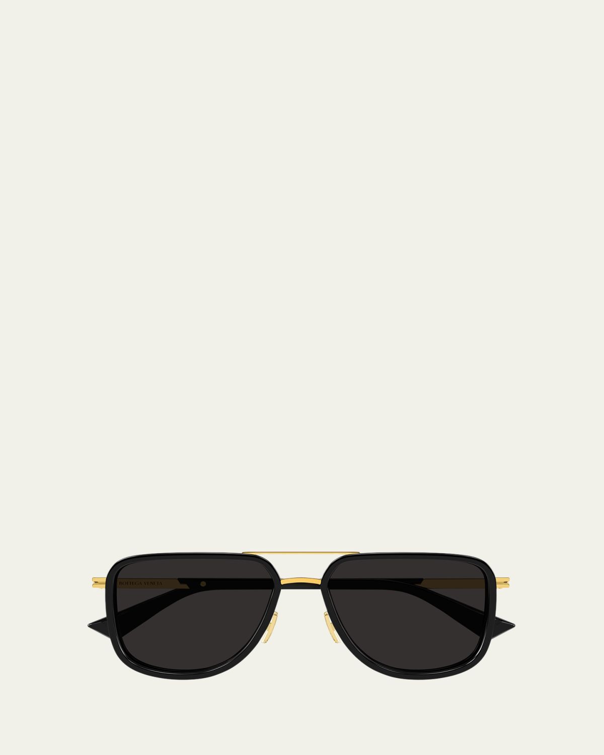 Bottega Veneta 56mm Acetate & Metal Aviator Sunglasses