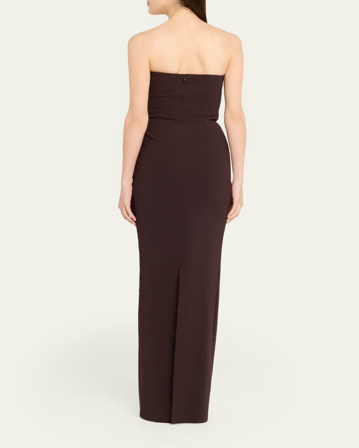 Chiara Boni La Petite Robe Nitra Strapless Bead Applique Column Gown | Thumbnail 7