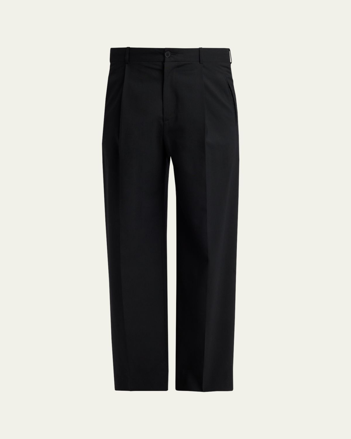 THE ROW Men's Time Pleated Wool-Blend Pants