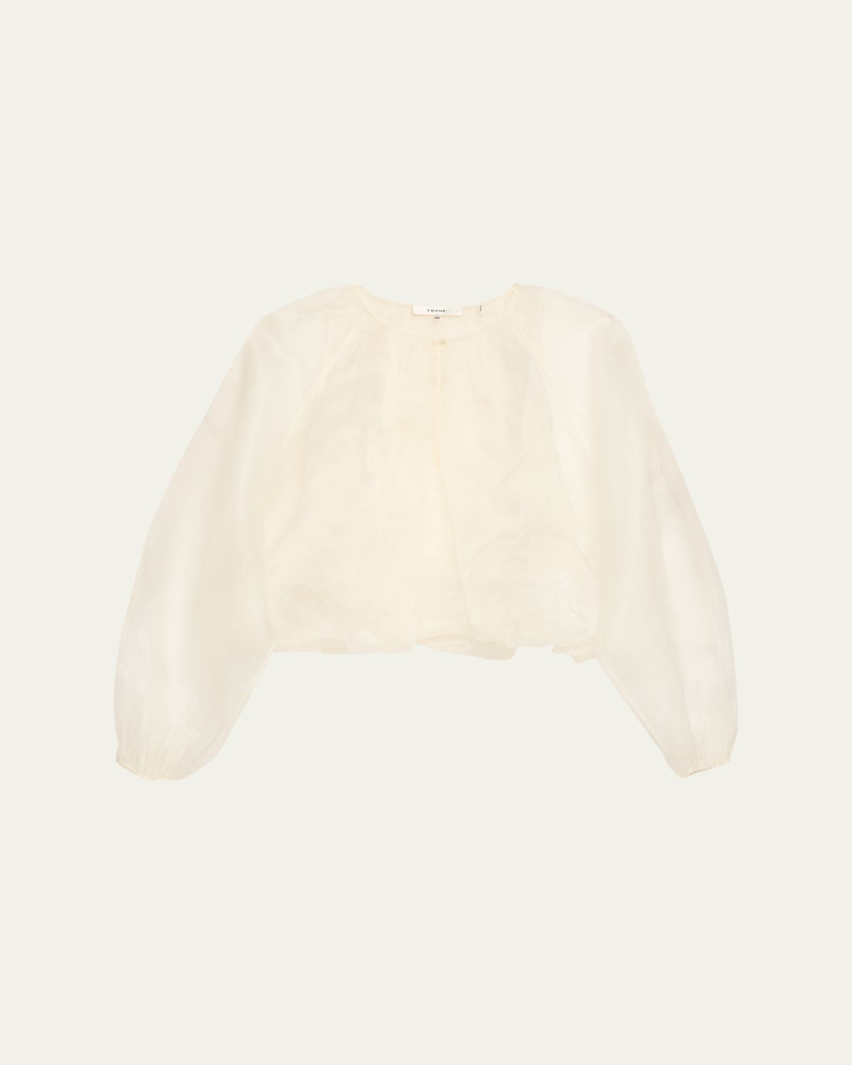 FRAME The Sheer Balloon Blouse