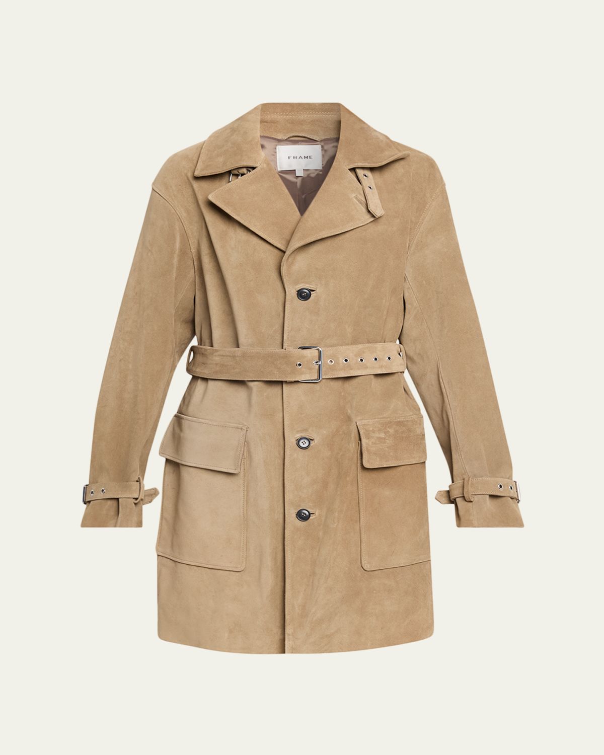 FRAME The Suede Trench Coat | Thumbnail 6 FRAME The Suede Trench Coat | Thumbnail 6