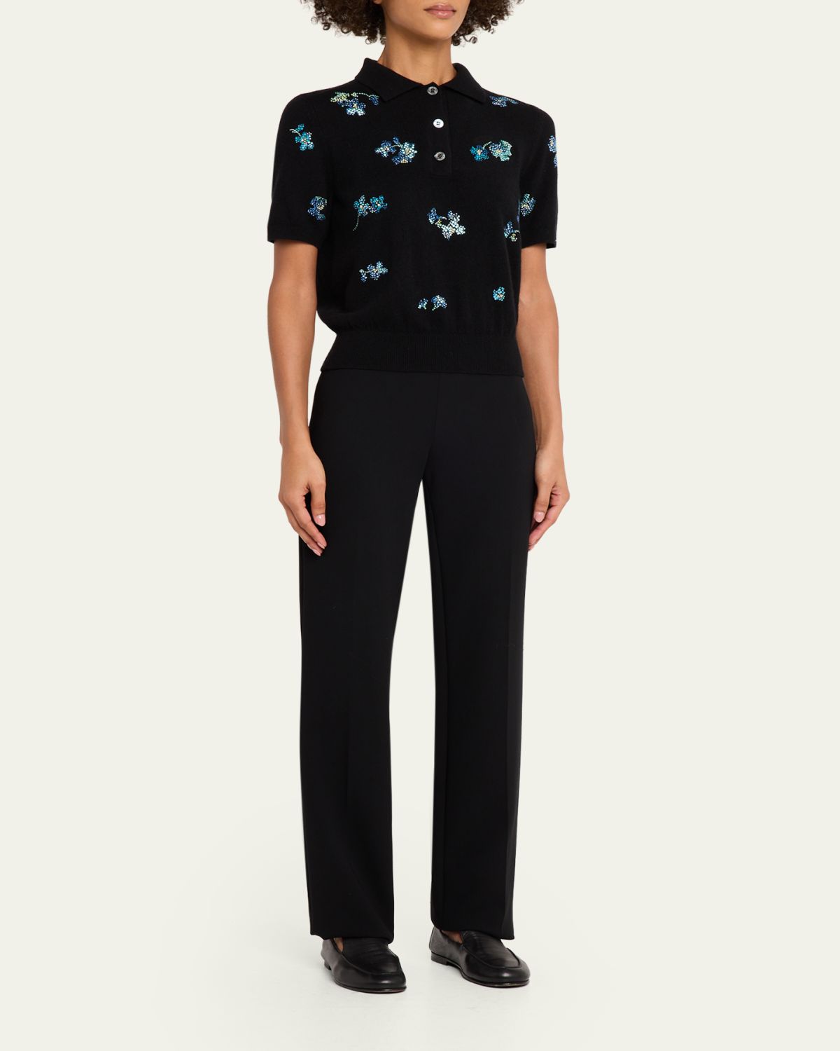 Libertine Bluebell Lane Cashmere Polo Sweater | Thumbnail 2 Libertine Bluebell Lane Cashmere Polo Sweater | Thumbnail 2