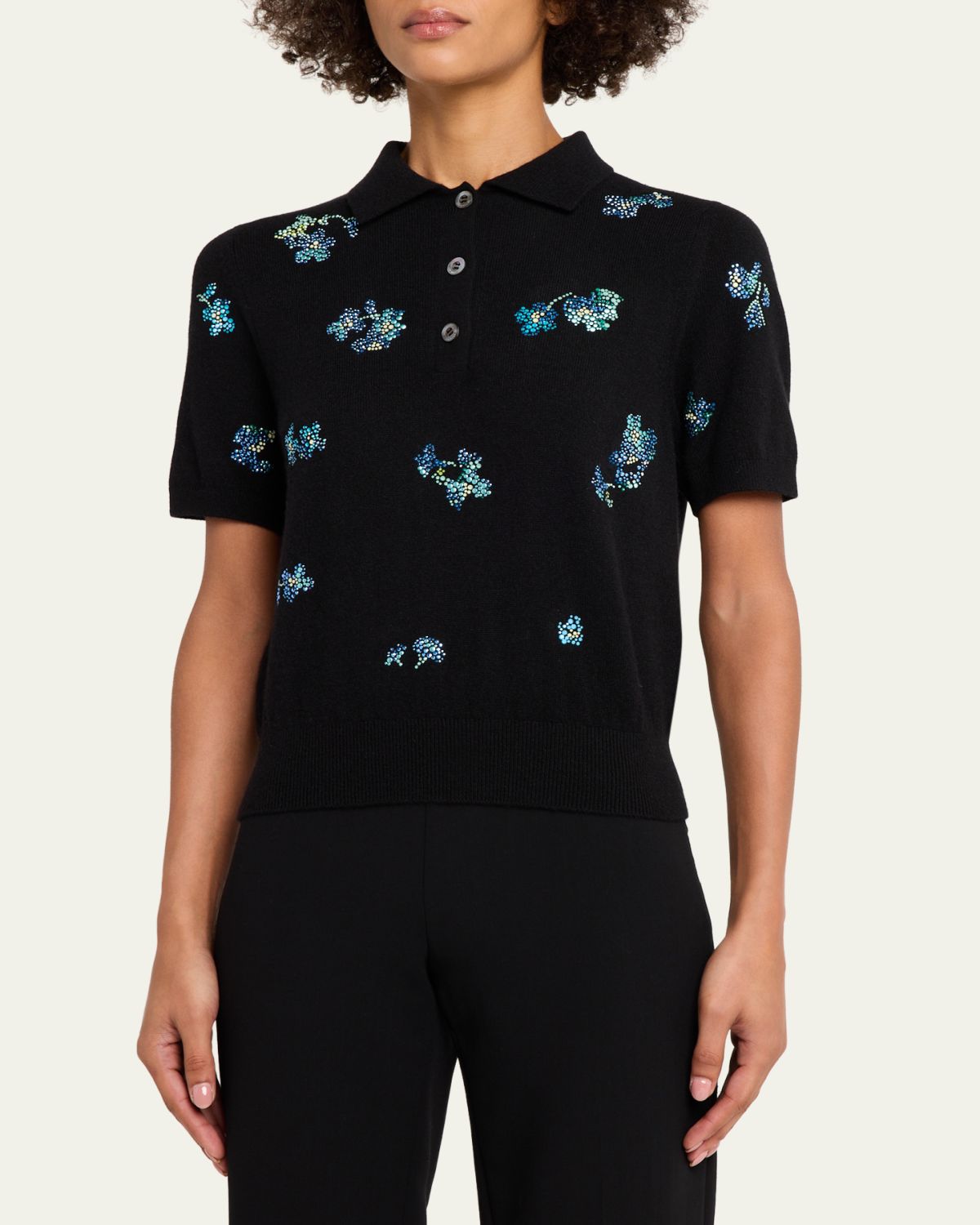 Libertine Bluebell Lane Cashmere Polo Sweater | Thumbnail 4 Libertine Bluebell Lane Cashmere Polo Sweater | Thumbnail 4