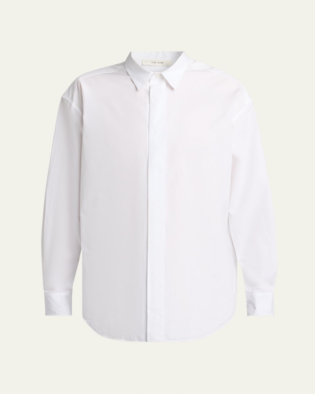 THE ROW Men's Nilo Concealed-Placked Button-Down Shirt