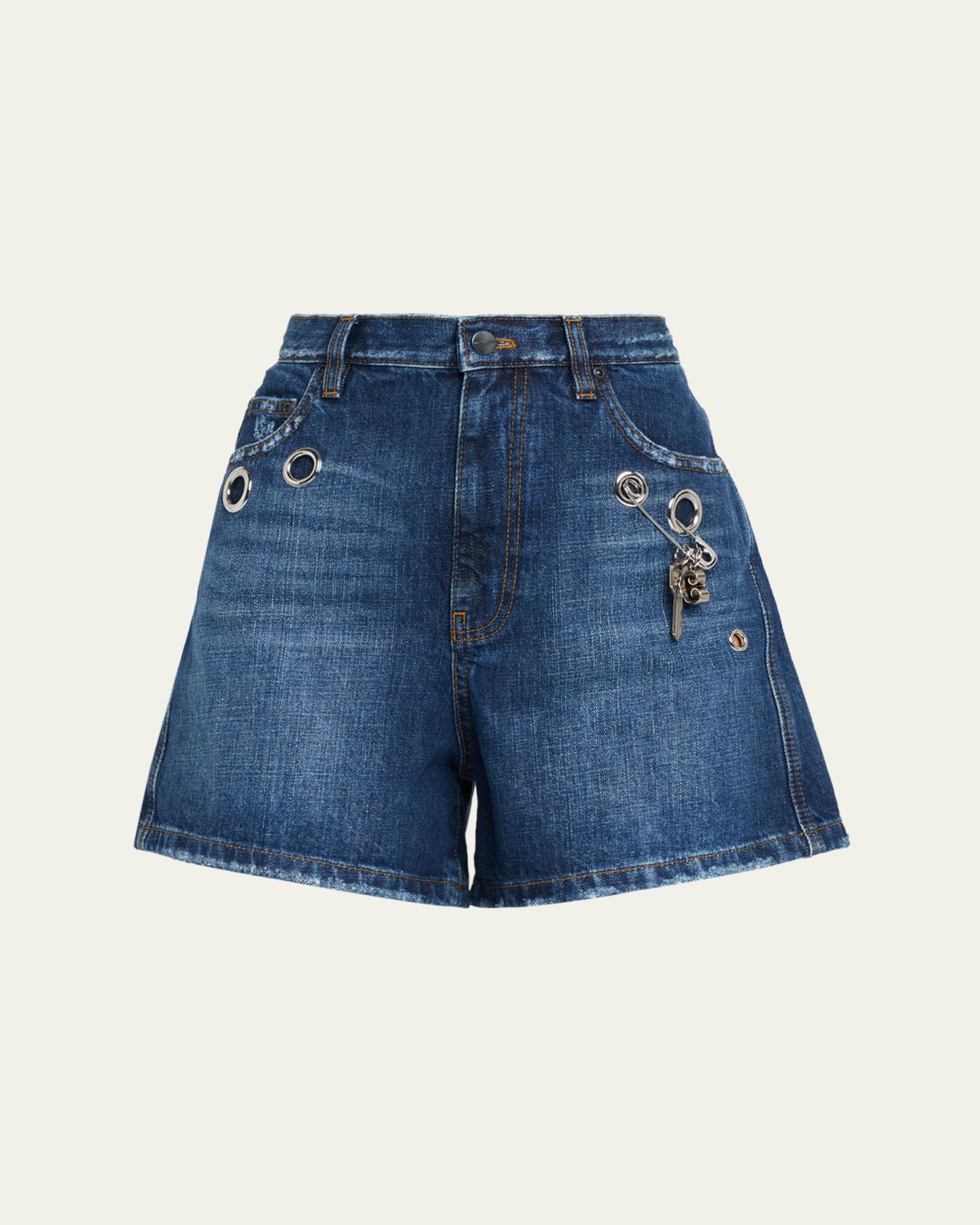 Marc Jacobs Grommet Denim Shorts