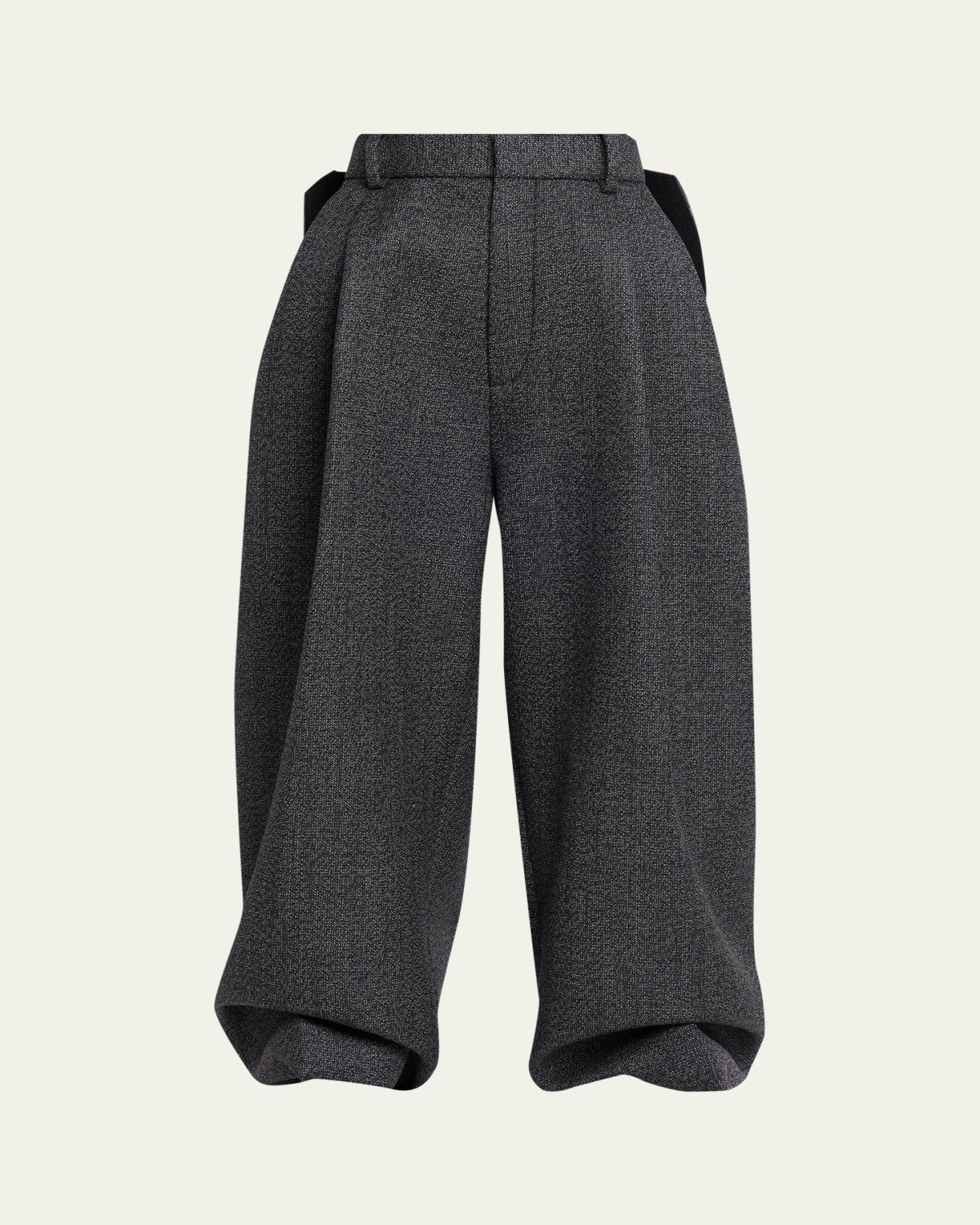 Marc Jacobs Runway Plaid Bow Back Wide-Leg Menswear Pants