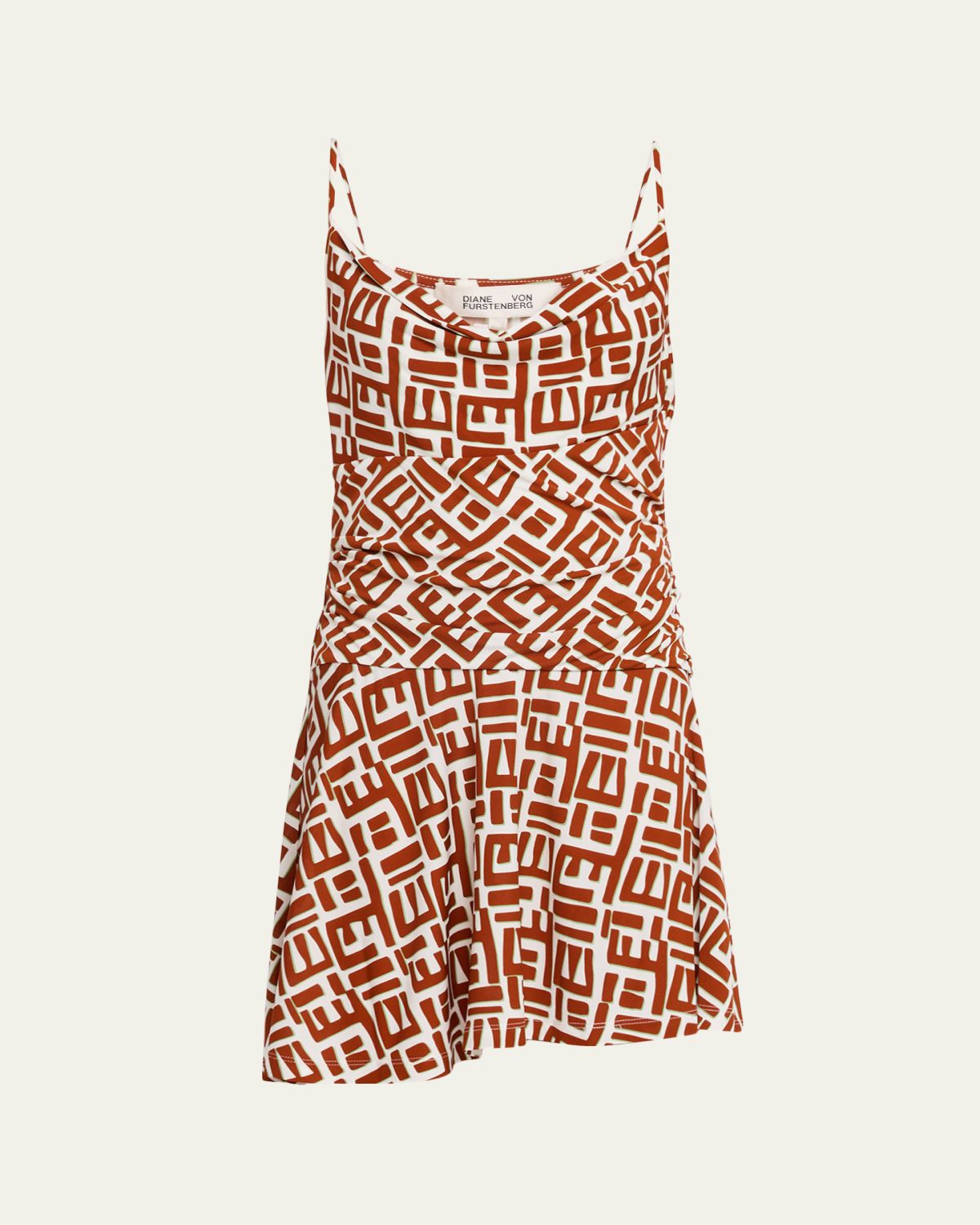 Diane von Furstenberg Kai Geometric-Print Jersey Mini Dress | Thumbnail 6 Diane von Furstenberg Kai Geometric-Print Jersey Mini Dress | Thumbnail 6