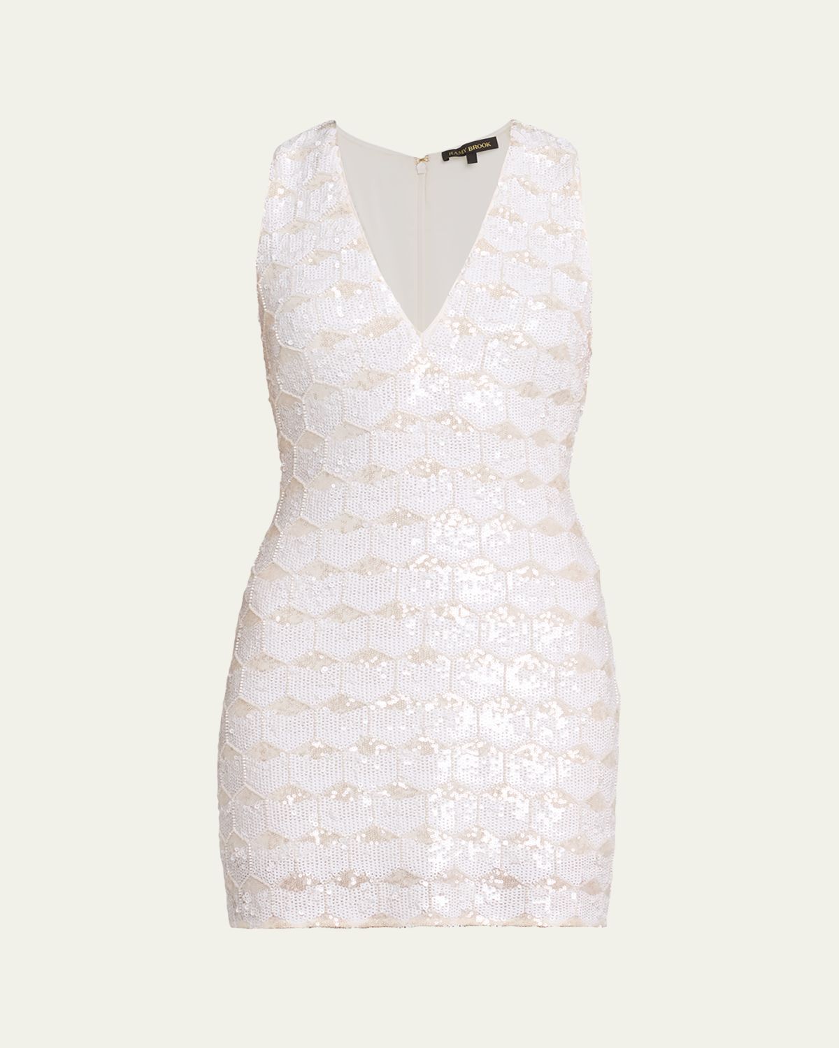 Ramy Brook Ari Sequin Plunging Mini Dress