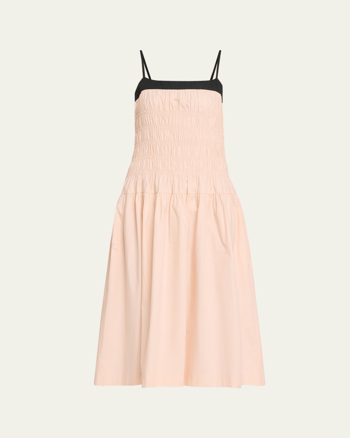 Ciao Lucia Rossella Smocked Cotton Midi Dress