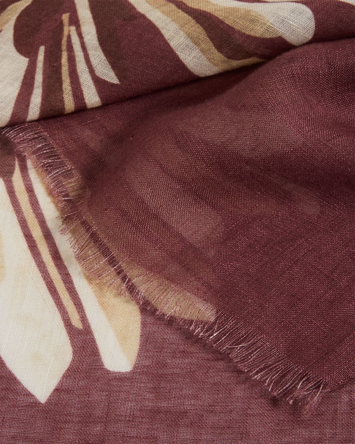 Brunello Cucinelli Floral Linen Scarf