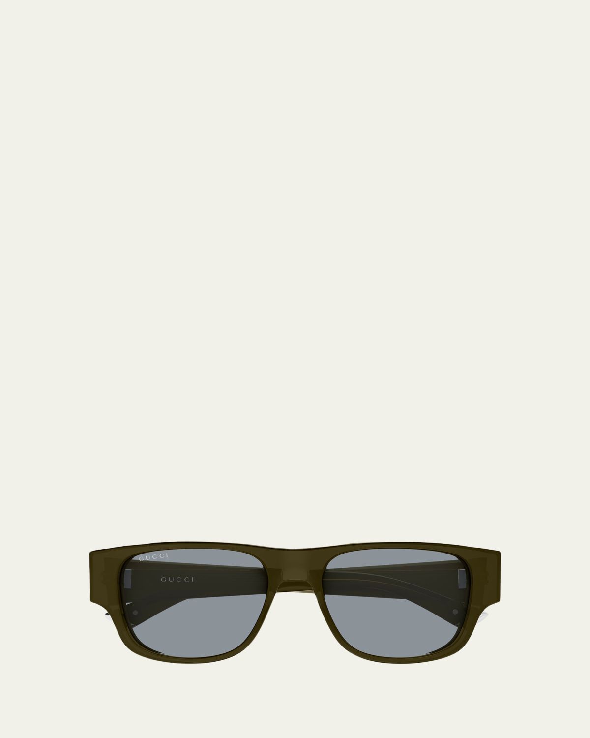 Gucci Men's GG2073S Acetate and Bio-Nylon Rectangle Sunglasses