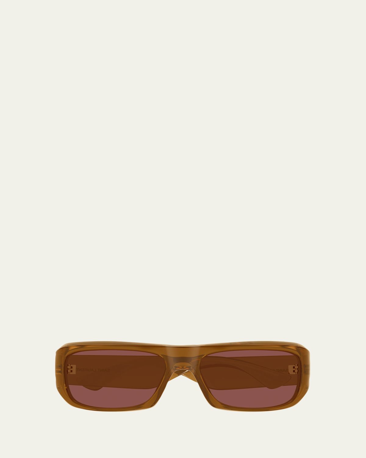 Saint Laurent Men's SL 869 Rectangle Acetate and Bio-Nylon Sunglasses