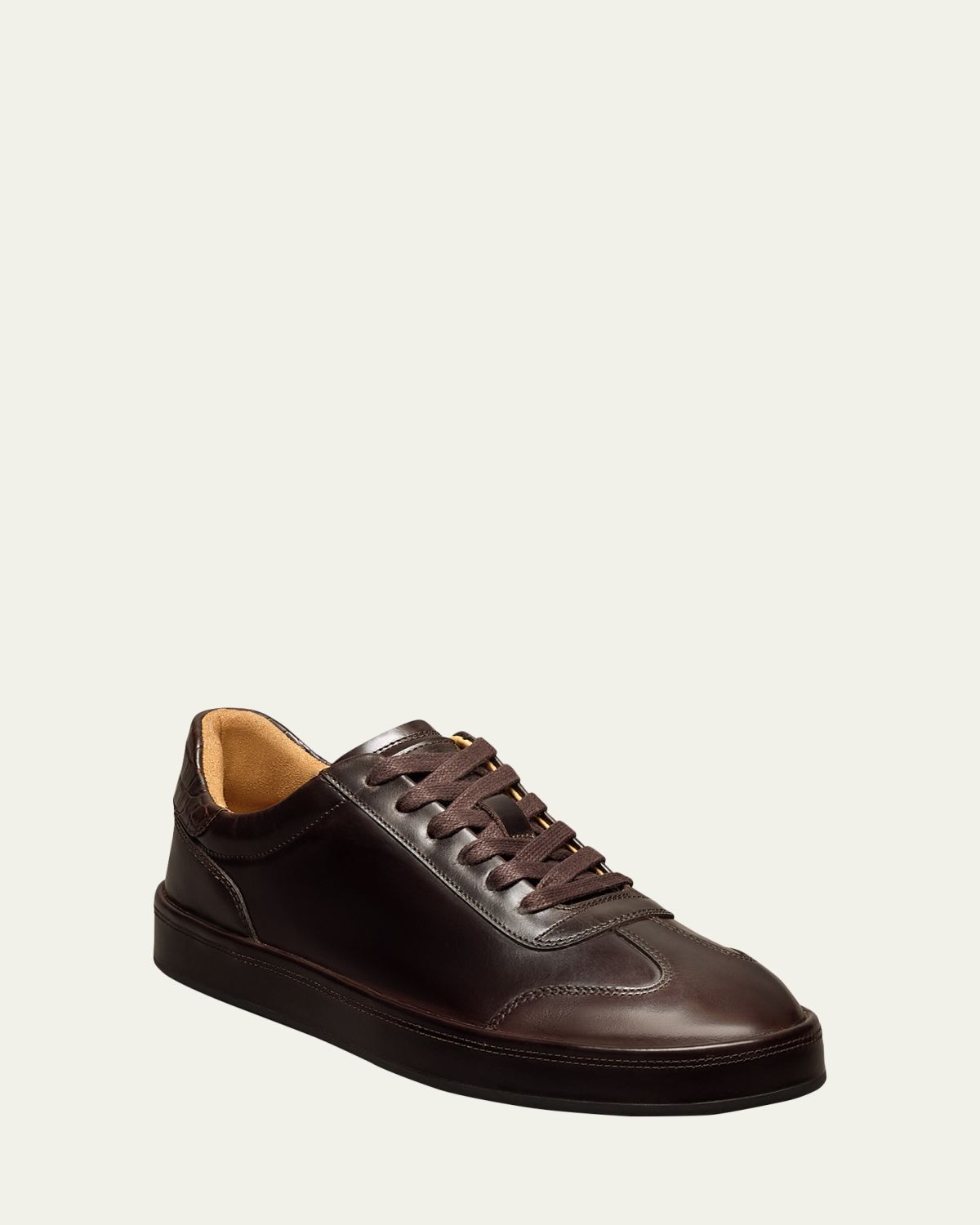 Allen Edmonds Men's Hawthorne Leather T-Toe Low-Top Sneakers | Thumbnail 2