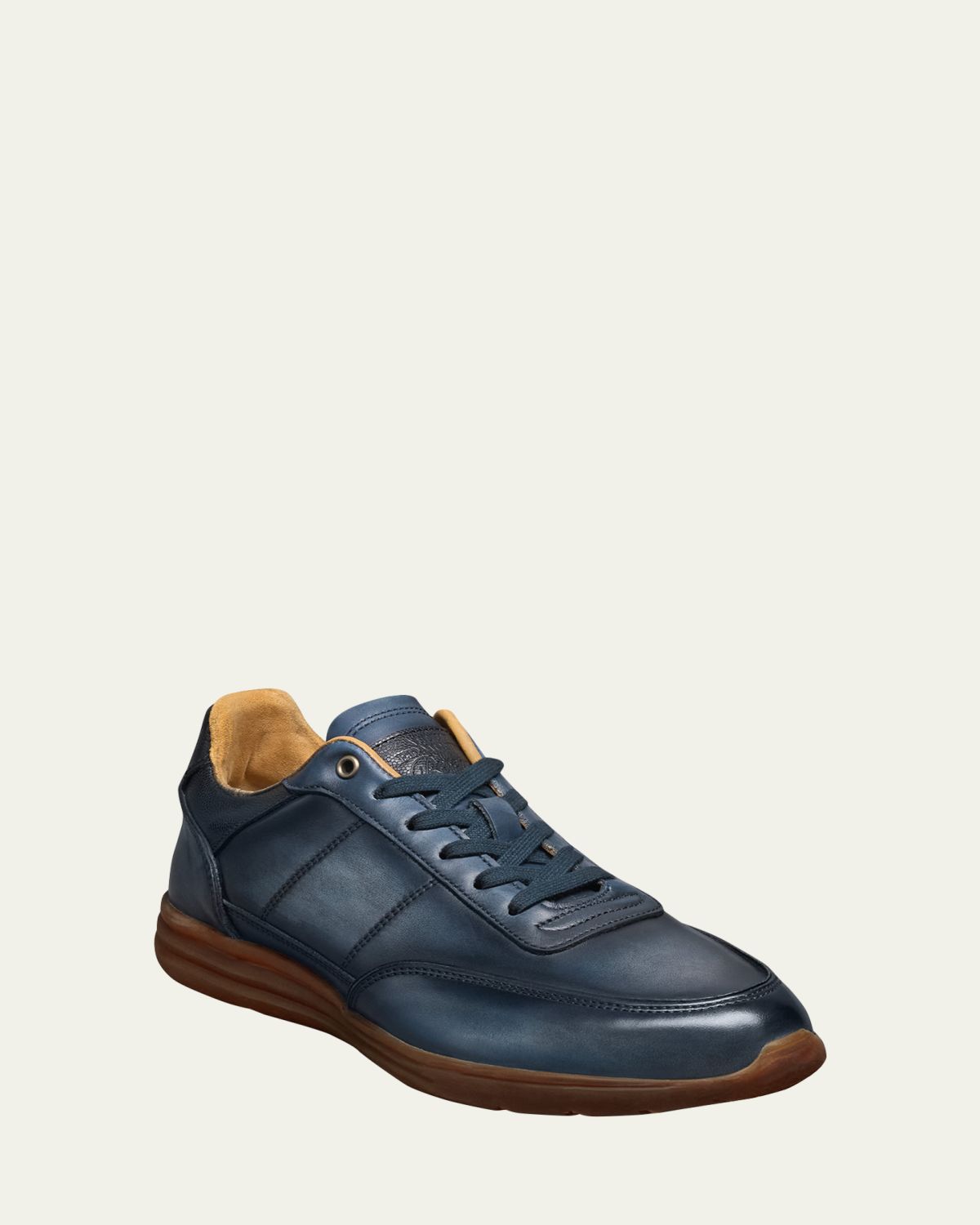Allen Edmonds Men's Brentwood Patina Leather Low-Top Sneakers | Thumbnail 2