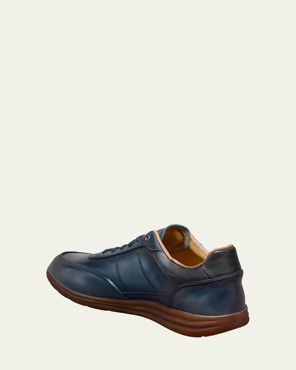 Allen Edmonds Men's Brentwood Patina Leather Low-Top Sneakers | Thumbnail 3
