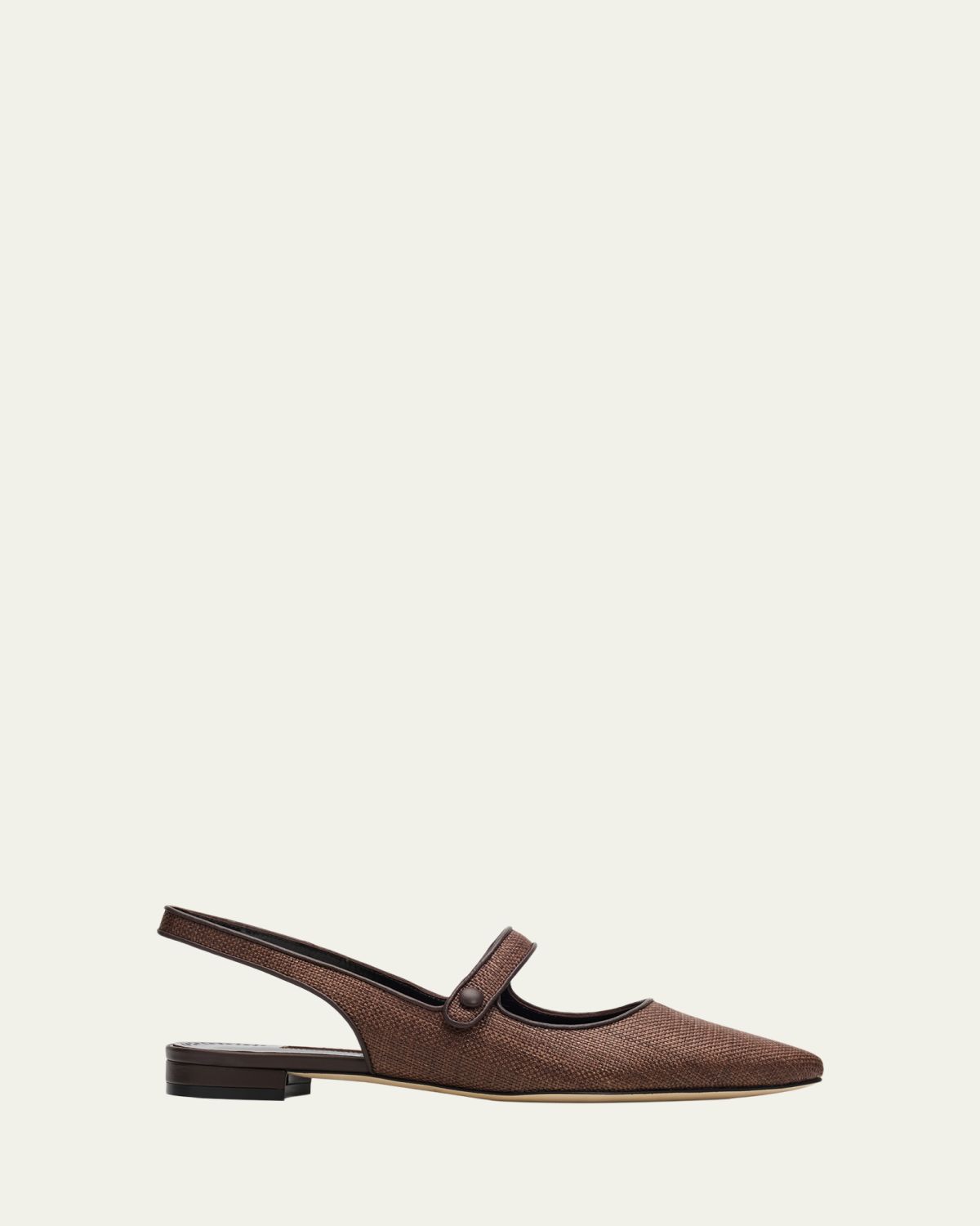 Manolo Blahnik Campari Mary Jane Slingback Flats