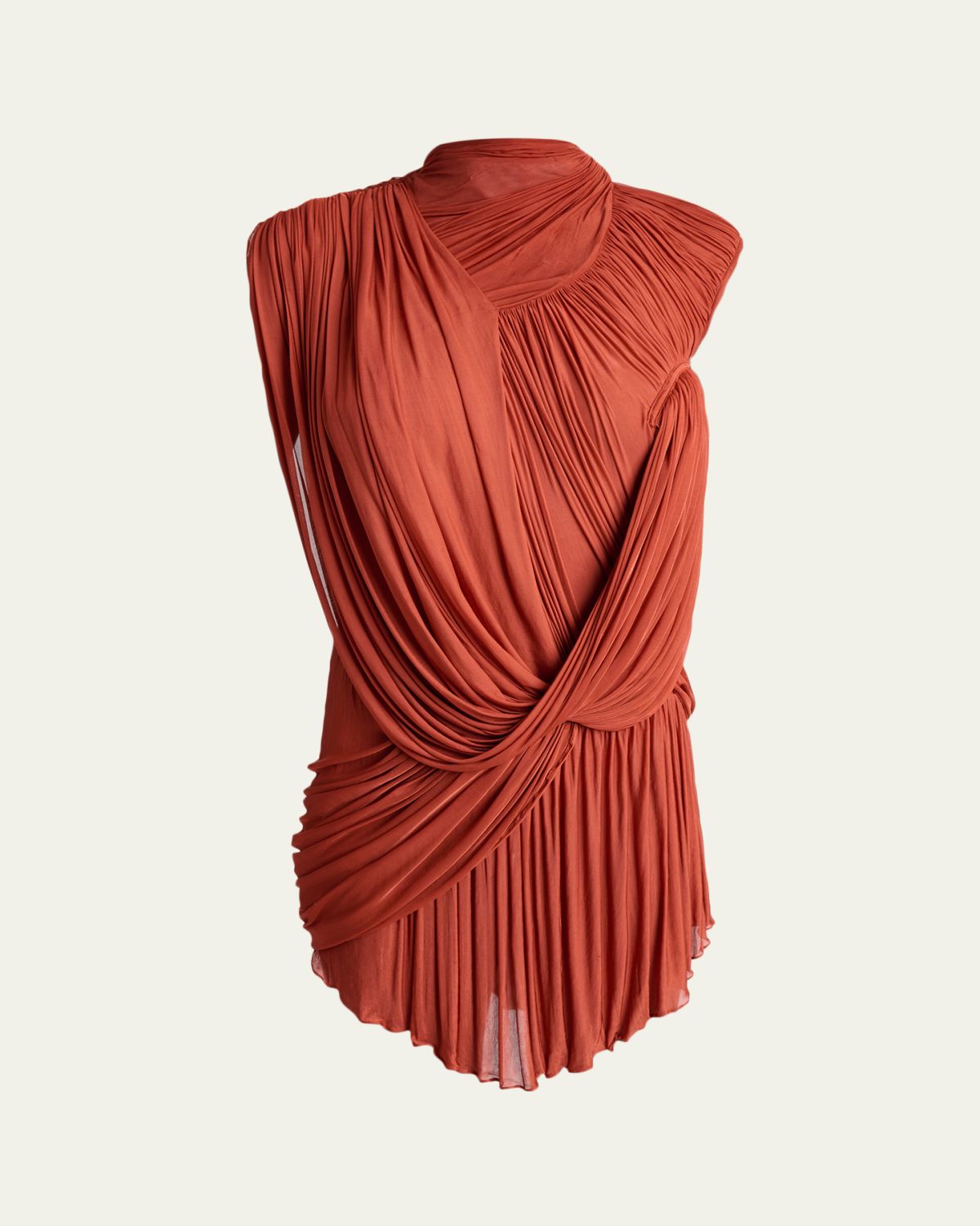 Balmain Draped Jersey Backless Mini Dress - Women's Clothing