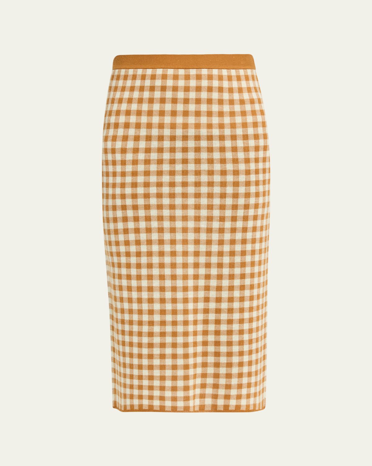 Guest in Residence Gingham Silk-Linen Midi Skirt | Thumbnail 10 Guest in Residence Gingham Silk-Linen Midi Skirt | Thumbnail 10