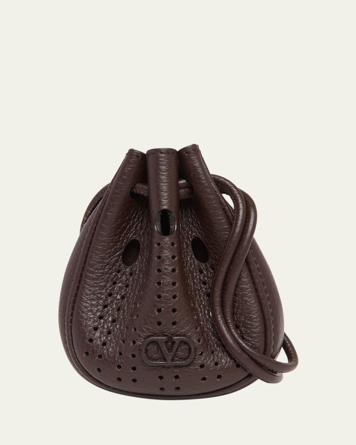 Valentino Garavani Men's Mini Drawstring Bag in Grained Leather | Thumbnail 5 Valentino Garavani Men's Mini Drawstring Bag in Grained Leather | Thumbnail 5