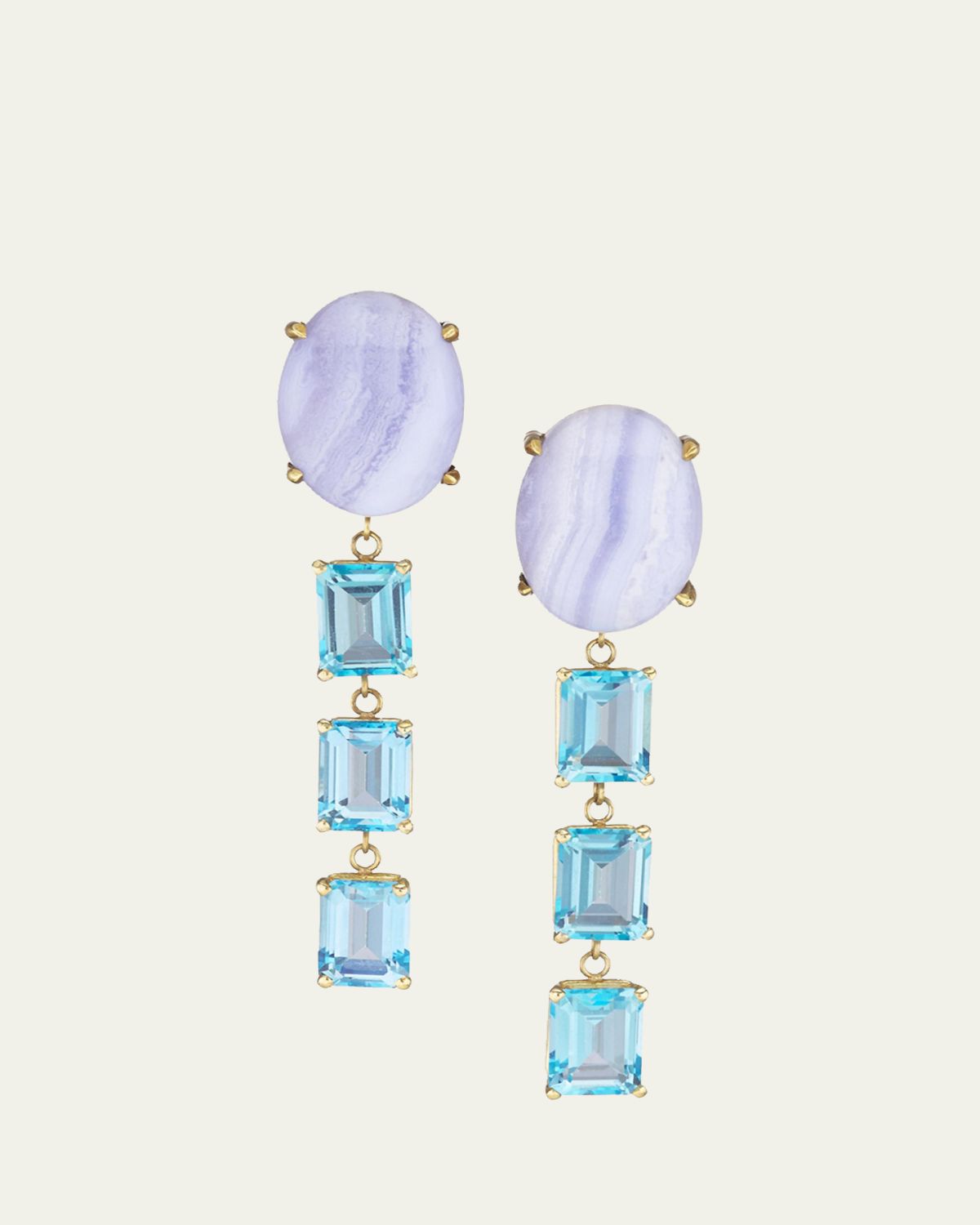JIA JIA 14K Blue Lace Dangle Earrings | Thumbnail 3 JIA JIA 14K Blue Lace Dangle Earrings | Thumbnail 3